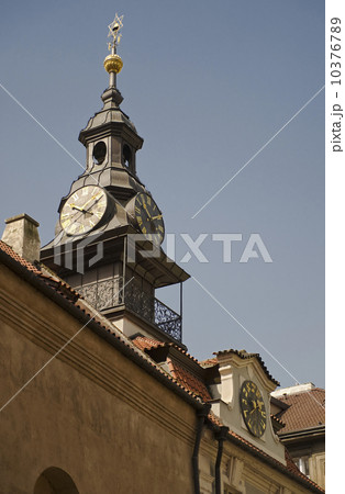 Backwards clock in Jewish Quarter of Prague 10376789