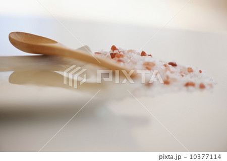 Wooden spoon and salt scrub 10377114