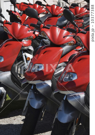 Parked scooters 10377388