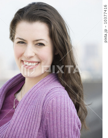 Portrait of woman with long hair 10377416
