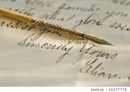 Antique pen and handwriting Antique pen and handwriting 10377778