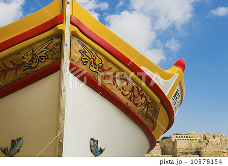 Vibrant Luzzu fishing boat, Malta 10378154