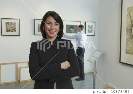Portrait of curator in art gallery Portrait of curator in art gallery 10378492