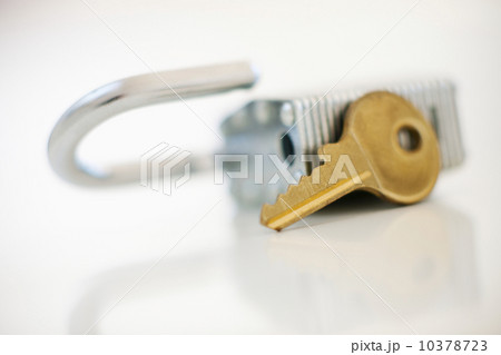 Padlock and key 10378723