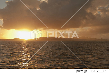 View of St. Thomas at sunset 10378877