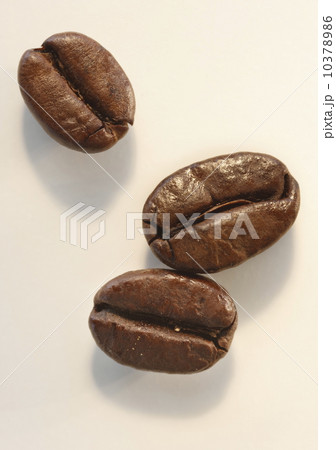 Three roast coffee beans, studio shot Three roast coffee beans, studio shot 10378986