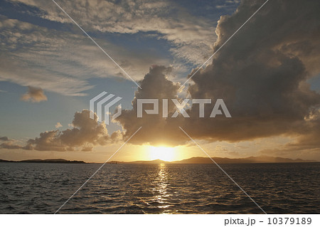 View of St. Thomas at sunset 10379189