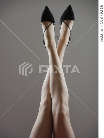 Woman wearing high heels, studio shot 10379216