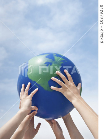 Children holding a globe Children holding a globe 10379250
