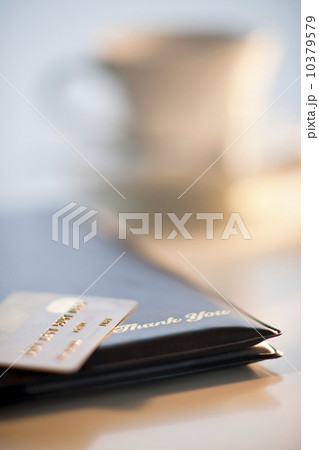 A credit card on a restaurant check A credit card on a restaurant check 10379579