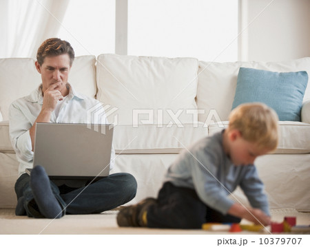 Father and child at home 10379707