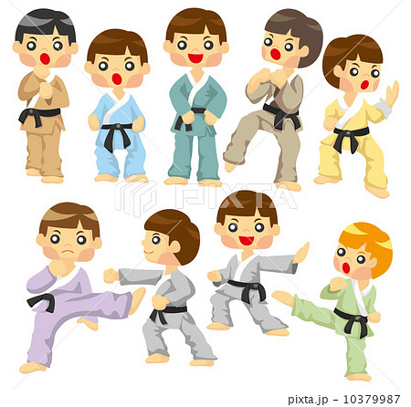 cartoon Karate Player icon 10379987