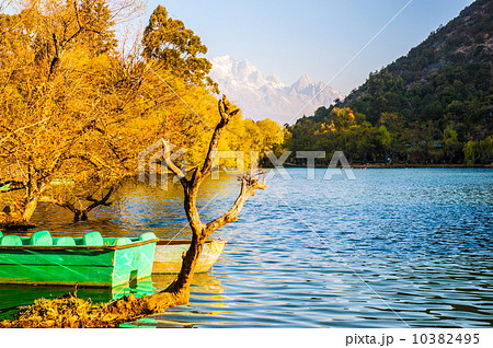 Lijiang old town scene-Black Dragon Pool Park 10382495