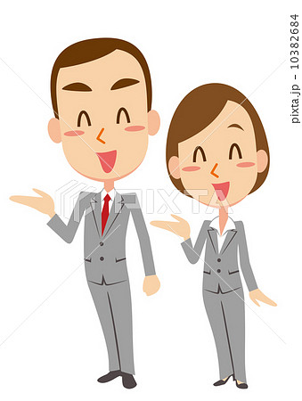 案内 ビジネスマン・ビジネスウーマン 案内 ビジネスマン・ビジネスウーマン 10382684