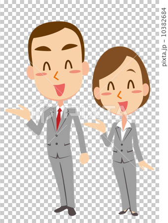 案内 ビジネスマン・ビジネスウーマン 案内 ビジネスマン・ビジネスウーマン 10382684