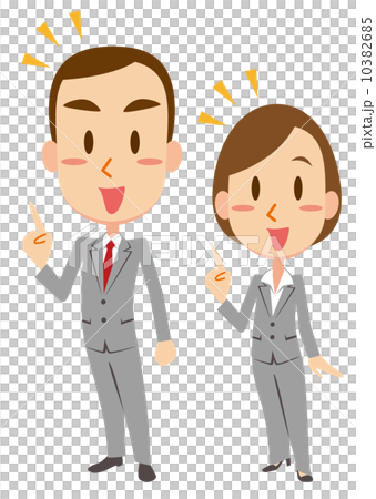 Pointing businessman · business woman Pointing businessman · business woman 10382685