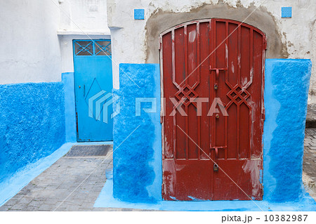 Colorful street fragment. Old Medina, historical part of Tanger Colorful street fragment. Old Medina, historical part of Tanger 10382987
