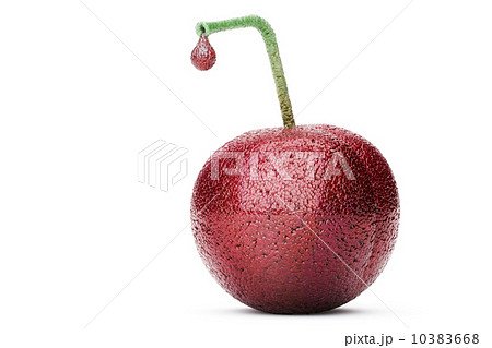 cherry juice on a white background  cherry juice on a white background  10383668