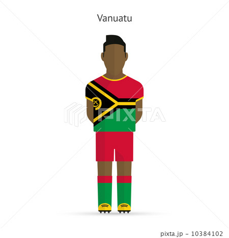 Vanuatu football player. Soccer uniform. 10384102