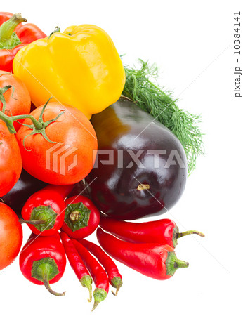 pile  of fresh vegetables close up  10384141