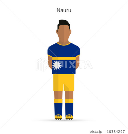 Nauru football player. Soccer uniform. 10384297