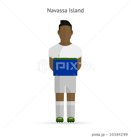 Navassa Island football player. Soccer uniform. 10384299