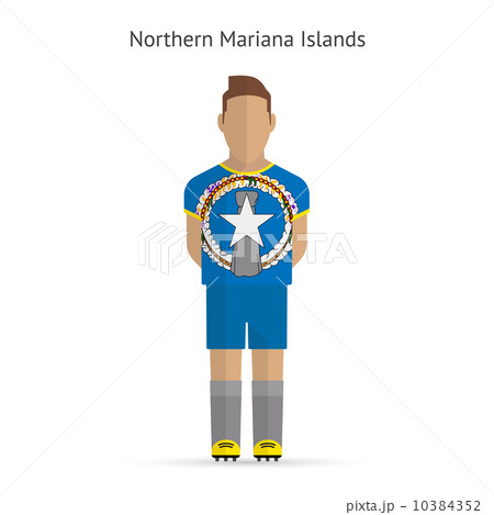 Northern Mariana Islands football player. Soccer uniform. 10384352