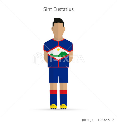 Sint Eustatius football player. Soccer uniform. 10384517