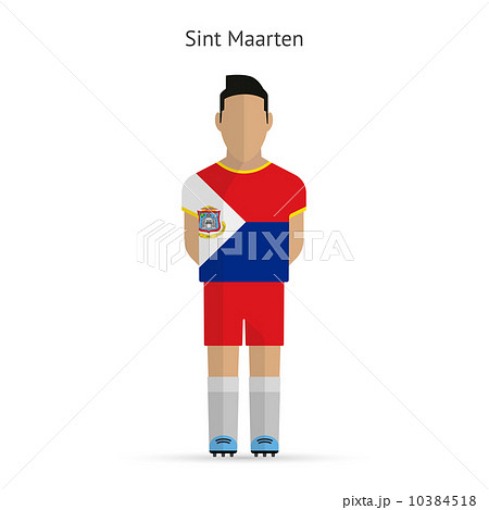 Sint Maarten football player. Soccer uniform. 10384518