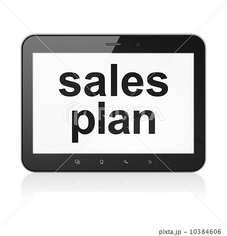 Marketing concept: Sales Plan on tablet pc computer 10384606