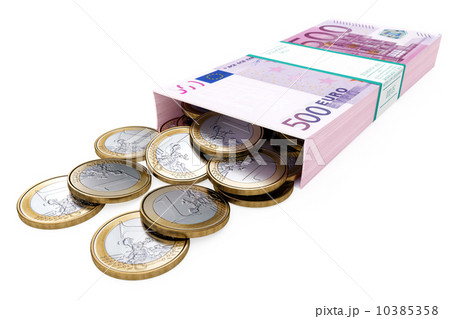 euro money box on white isolated background 10385358