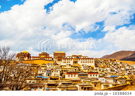 Yunnan scene-Over look  Songzanlin Lamasery 10388034