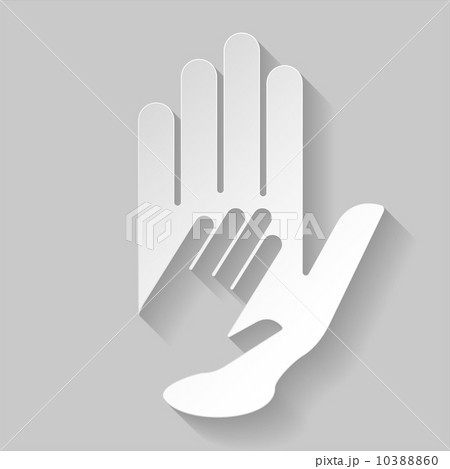 Paper helping hand  10388860