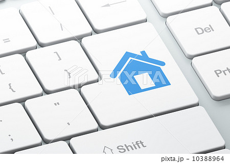 Finance concept: Home on computer keyboard background Finance concept: Home on computer keyboard background 10388964