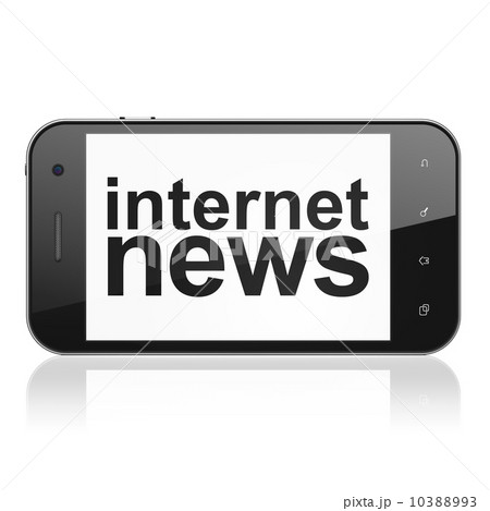 News concept: Internet News on smartphone 10388993
