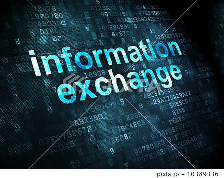Data concept: Information Exchange on digital background Data concept: Information Exchange on digital background 10389336
