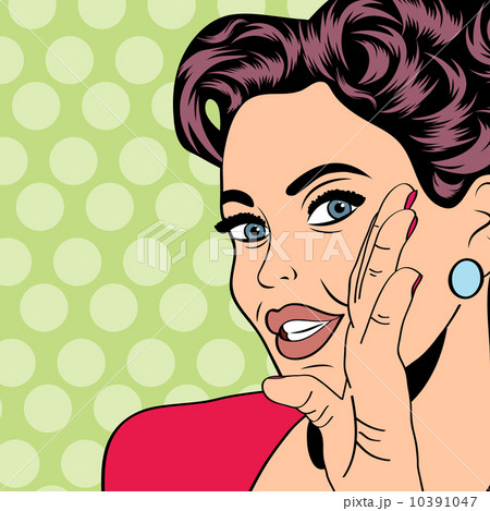 pop art retro woman in comics style 10391047