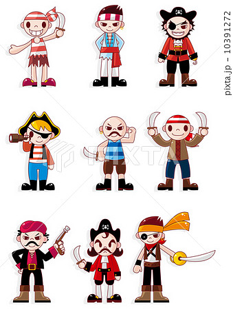 cartoon pirate icon set cartoon pirate icon set 10391272