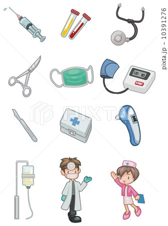 cartoon hospital icon 10391276