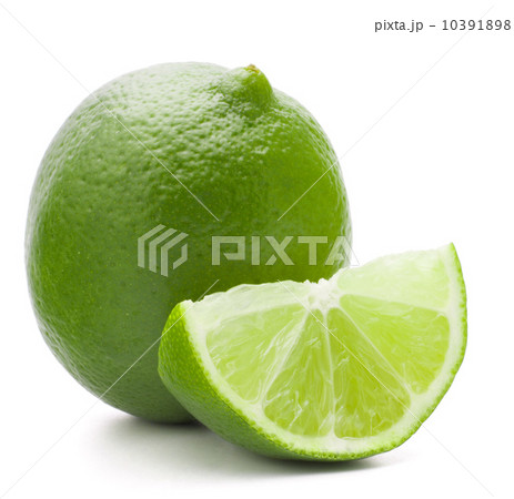 Citrus lime fruit isolated on white background cutout Citrus lime fruit isolated on white background cutout 10391898