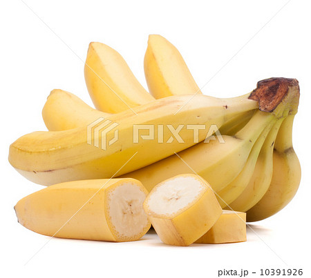 Bananas bunch isolated on white background cutout 10391926