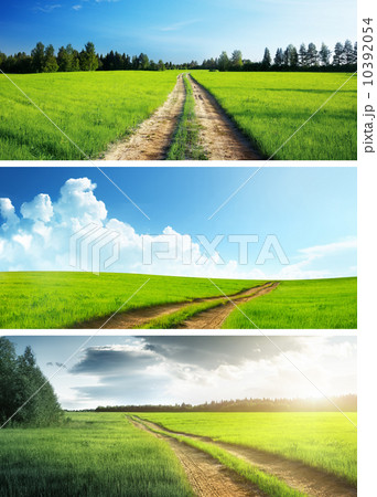 ground roads set of banners 10392054