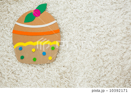 cake handmade of paper on white background cake handmade of paper on white background 10392171