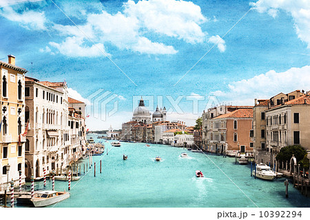grunge style image of Grand Canal, Venice, Italy 10392294
