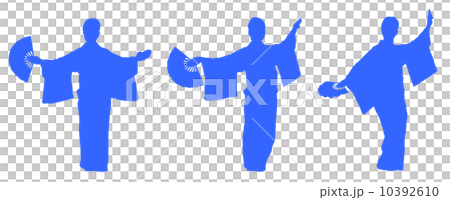 日本舞蹈剪影 日本舞蹈剪影 10392610