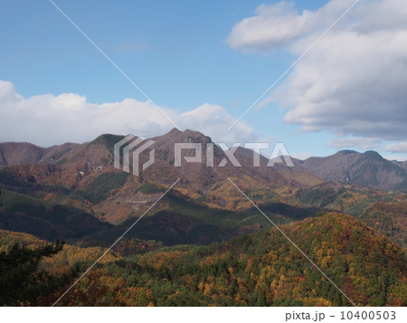 昇仙峡展望台から望む秩父多摩甲斐国立公園の山々 昇仙峡展望台から望む秩父多摩甲斐国立公園の山々 10400503