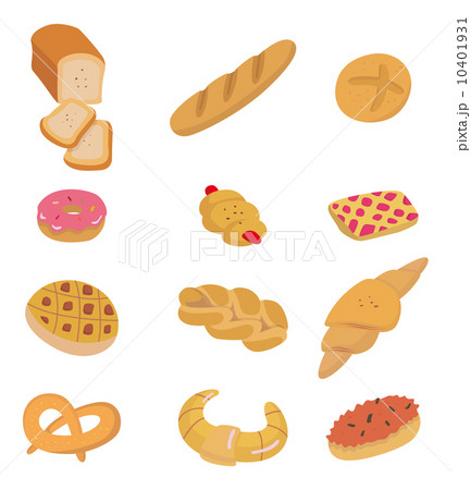 cartoon bread icon cartoon bread icon 10401931