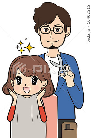 美容師と客 10402515