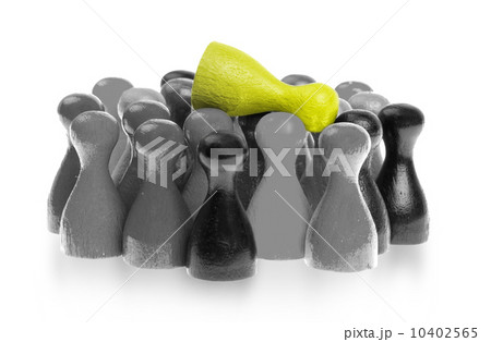 Yellow pawn is crowdsurfing Yellow pawn is crowdsurfing 10402565