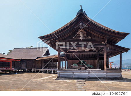 厳島神社 能舞台の写真素材